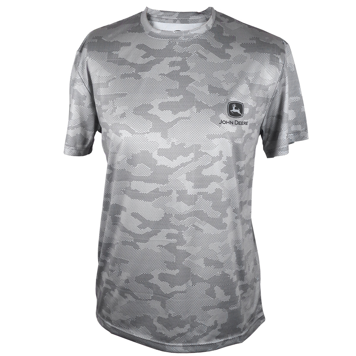 John Deere Silver Camo Dry-fit Tee