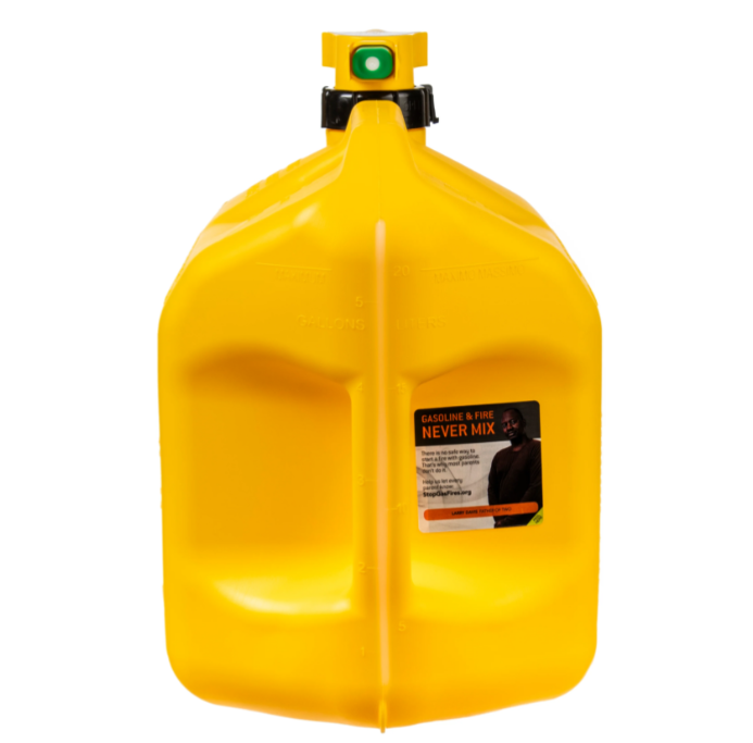 No-Spill Premium Yellow Diesel Fuel Jerry Can with Spill-Proof Nozzle - 20L