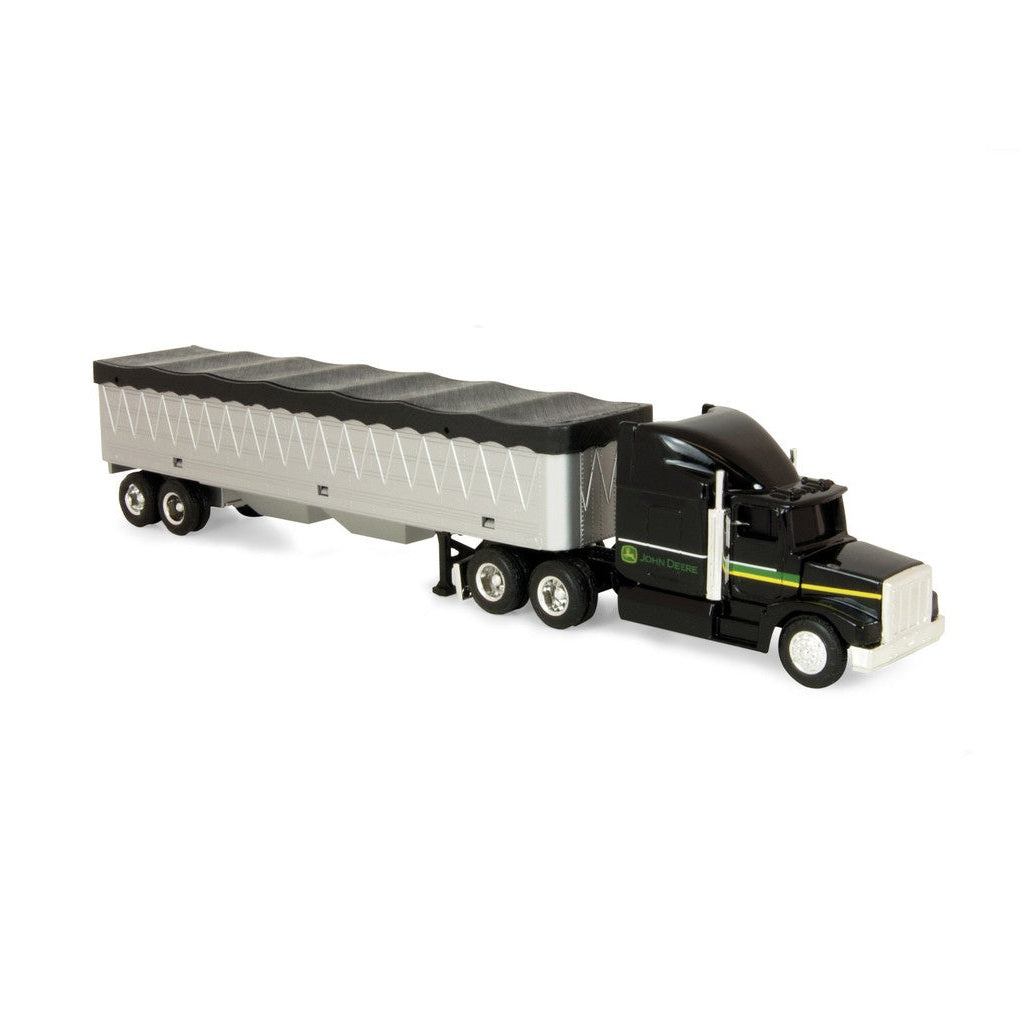 1:64 John Deere Semi Truck with Grain Trailer Replica Toy