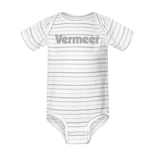 Vermeer Infants Striped Onesie Bodysuit