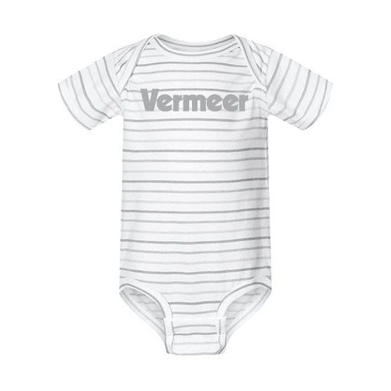 Vermeer Infants Striped Onesie Bodysuit