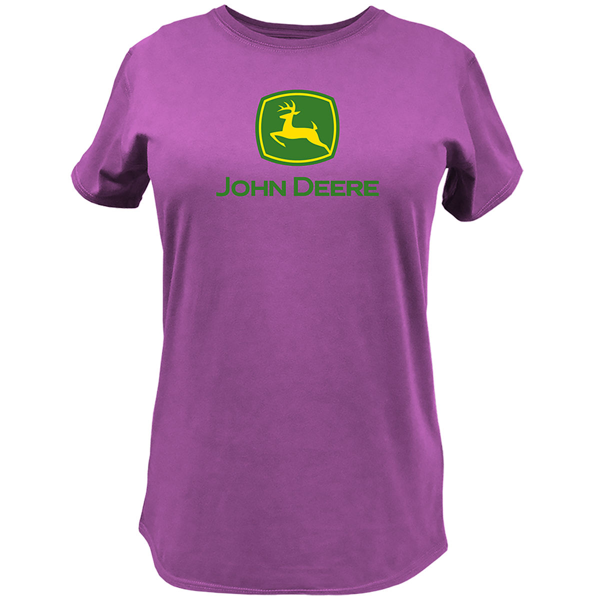 John Deere Women's Fuchsia Logo Tee - RDO Equipment