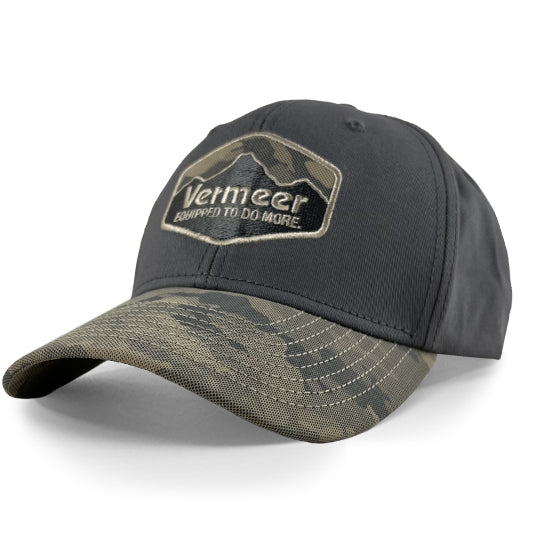 Vermeer Men's Low Profile Charcoal & Camo Baseball Cap