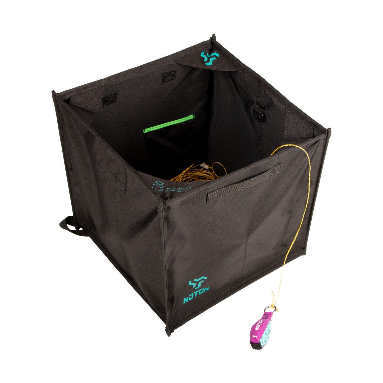 Notch Folding Throwline Storage Cube