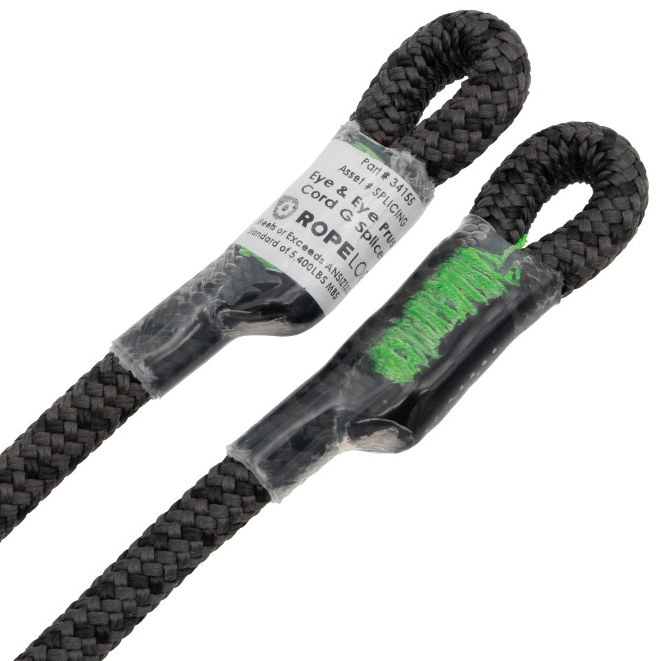 Rope Logic 10mm Bee-Line Black 30inch Eye to Eye Prusik