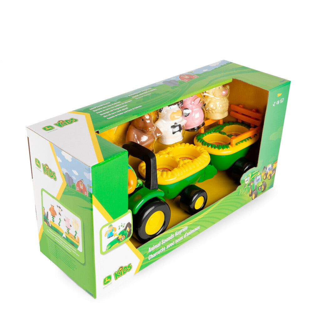 John Deere Animal Sounds Hayride 18m Toy RDO Equipment