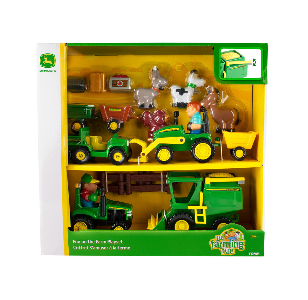 John Deere 20-Piece 1st Farming Fun – Fun on the Farm Playset Toy - RDO Equipment