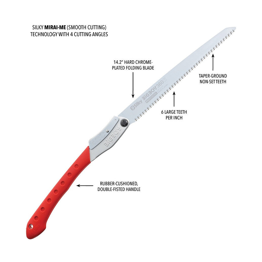 Silky BigBoy 360mm Large Tooth Folding Pruning Saw - 354-36