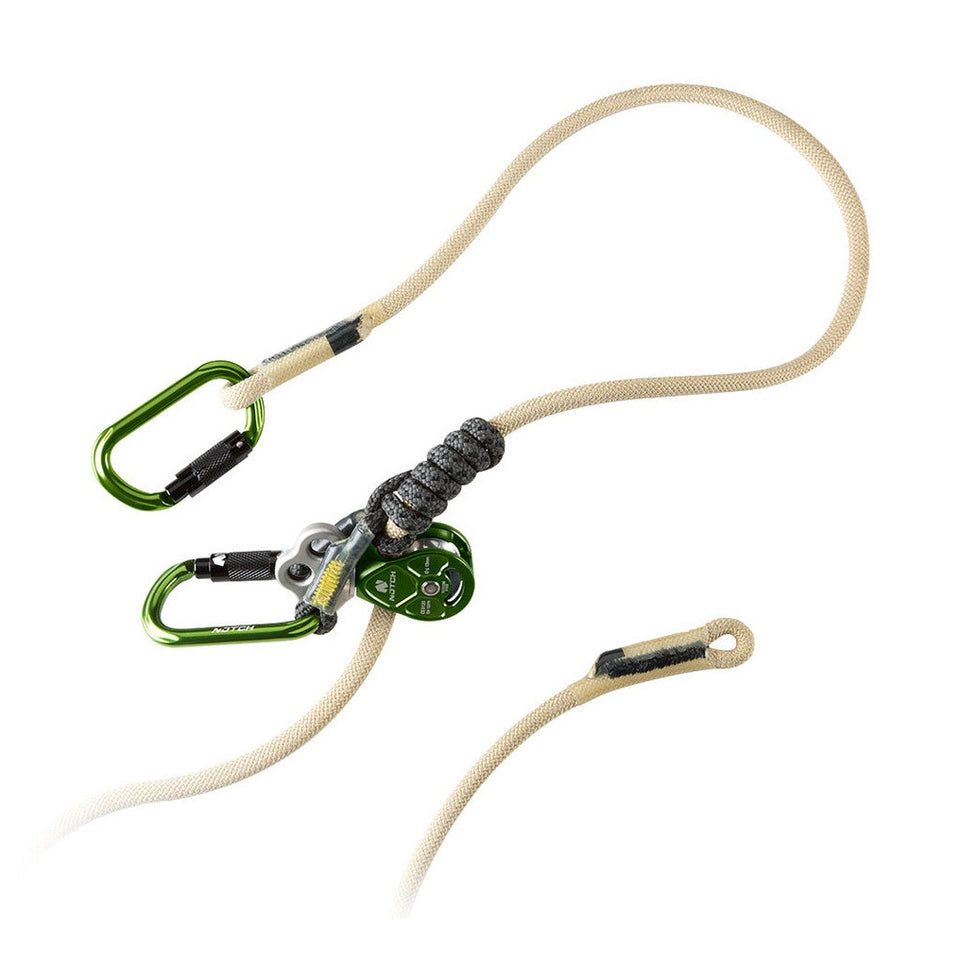 Notch 10ft TriTech Work Positioning Lanyard with Rook Pulley