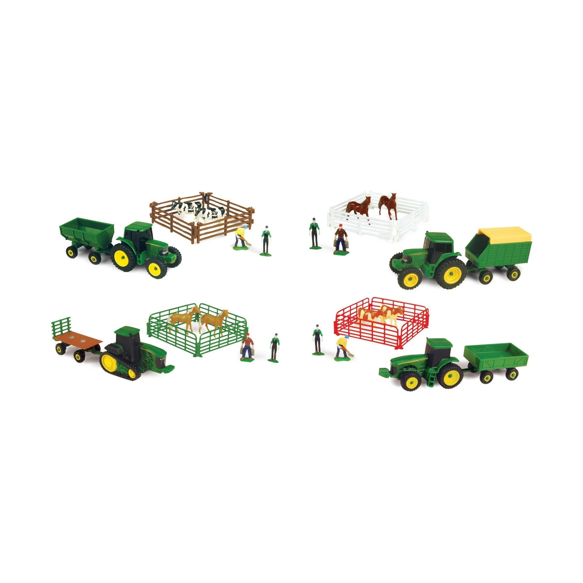 John Deere 10 Piece Mini Farm Set Toy Assortment - 37657A
