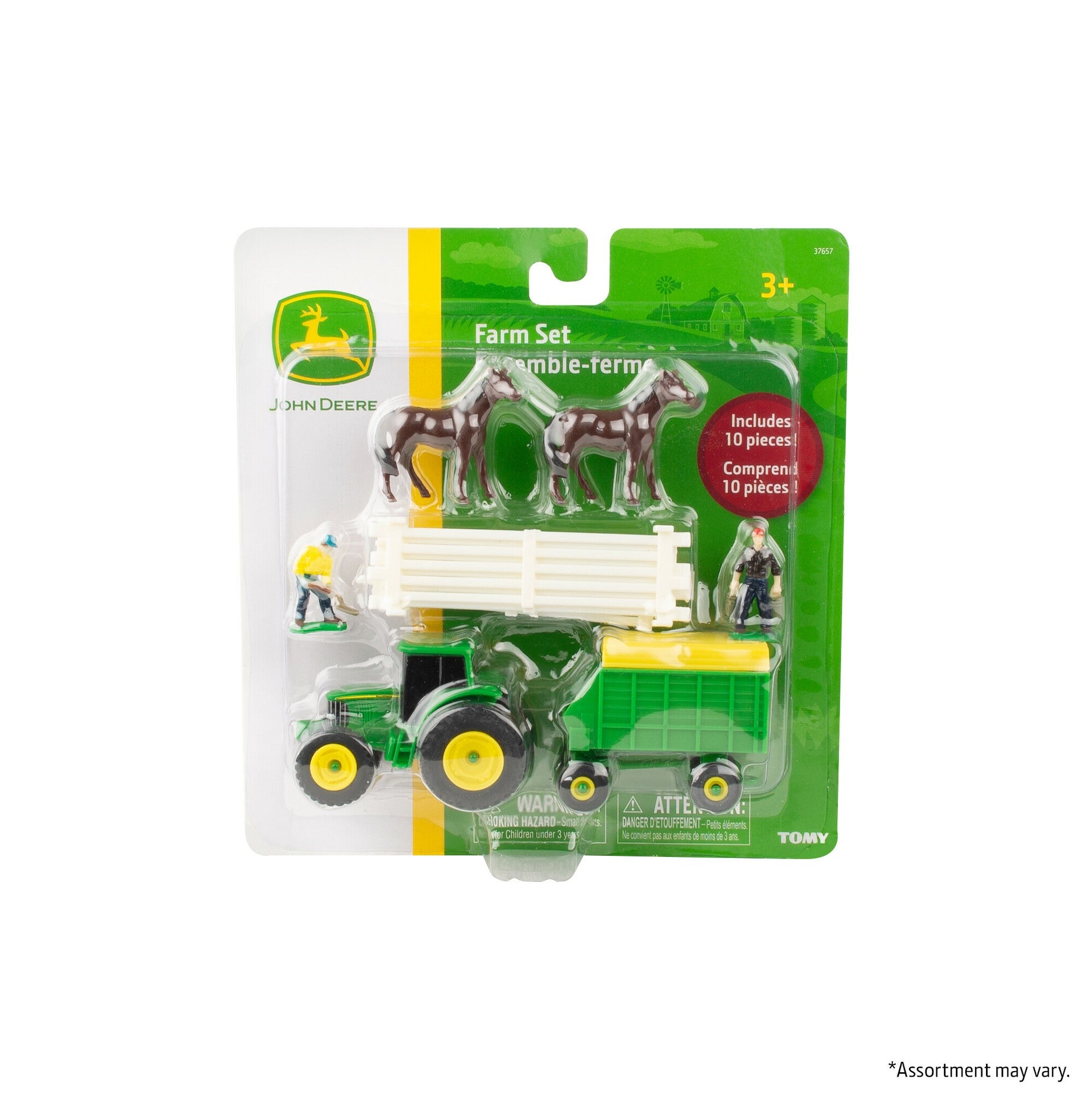 John Deere 10 Piece Mini Farm Set Toy Assortment - 37657A