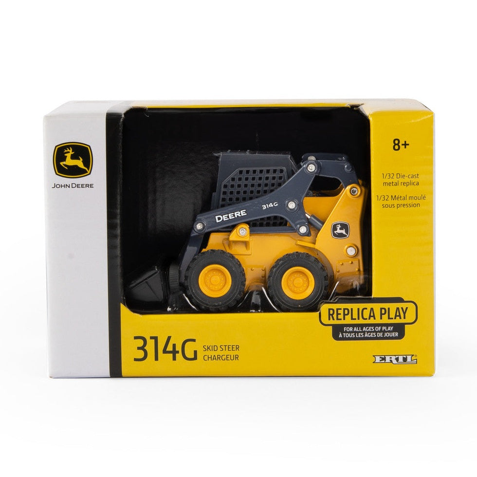 1:32 John Deere 314G Skid Steer Replica Toy
