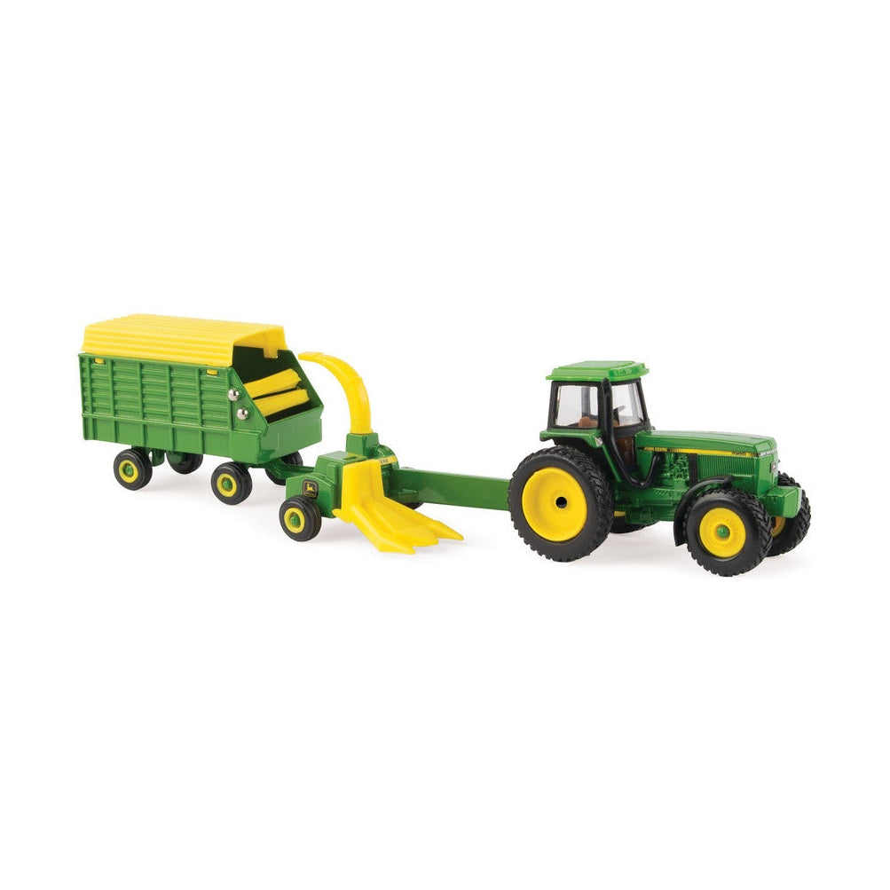 1:64 John Deere 4960 with Pull Type Forage Harvester & Wagon Replica Toy