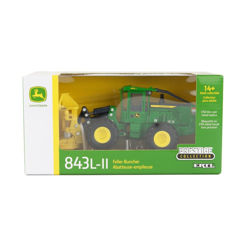 1:50 John Deere 843L-II Wheeled Feller Buncher Prestige Collectors Replica Toy