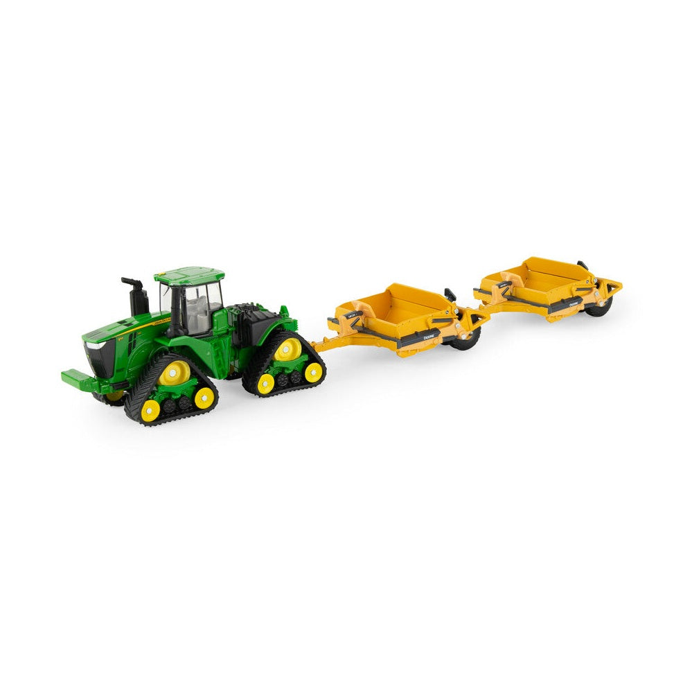 1:64 John Deere 9RX 590 Tractor With 1812DC Scrapers Prestige Collection Replica Toy