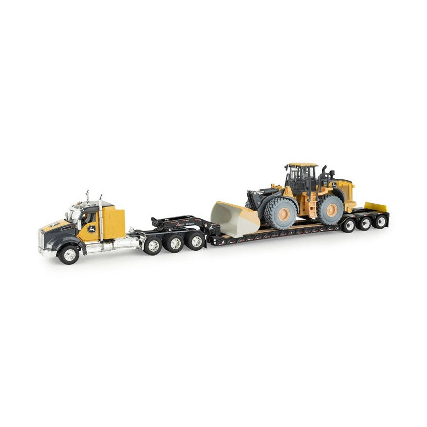 1:50 John Deere 904 Wheel Loader With Kenworth Semi Prestige Collectors Replica Toy