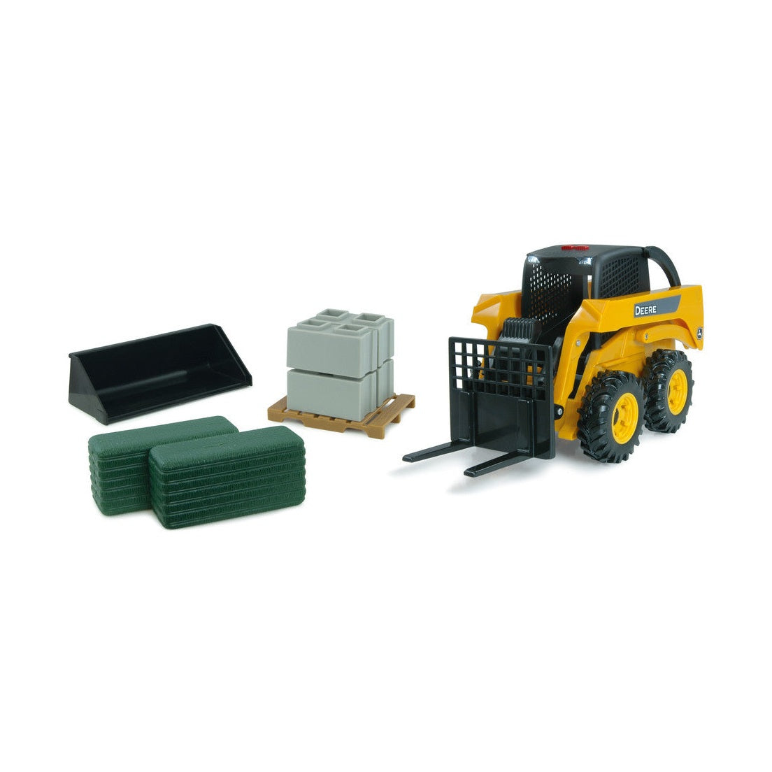1:16 John Deere Kids Big Farm Skid Steer Playset Replica Toy