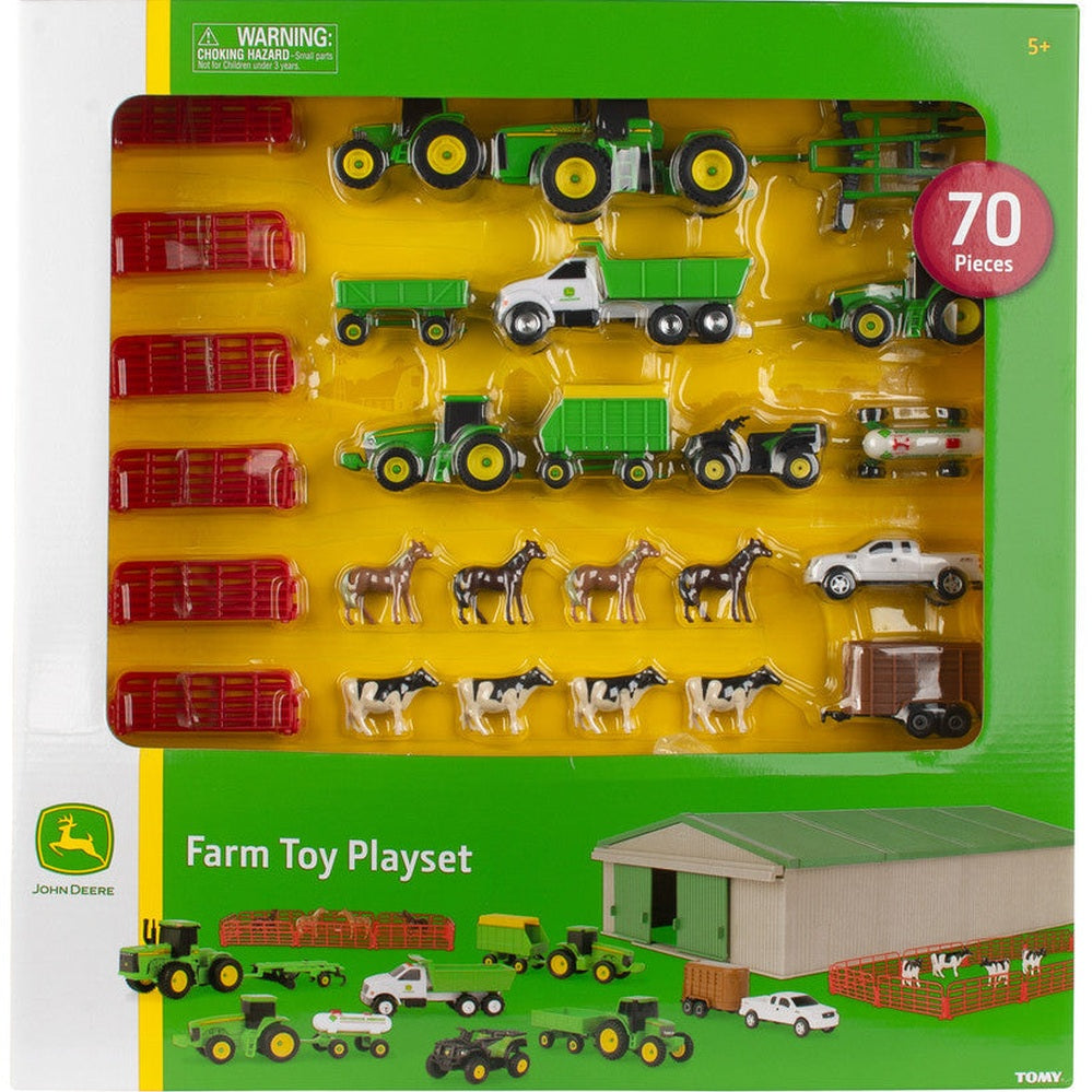 John Deere 70-Piece Mini Toy Vehicle Value Set