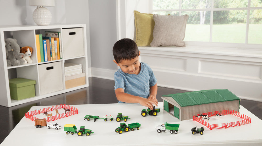 John Deere 70-Piece Mini Toy Vehicle Value Set