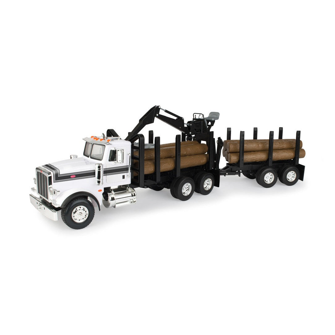 1:16 Big Farm Peterbilt Model 367 Log Truck Play Toy