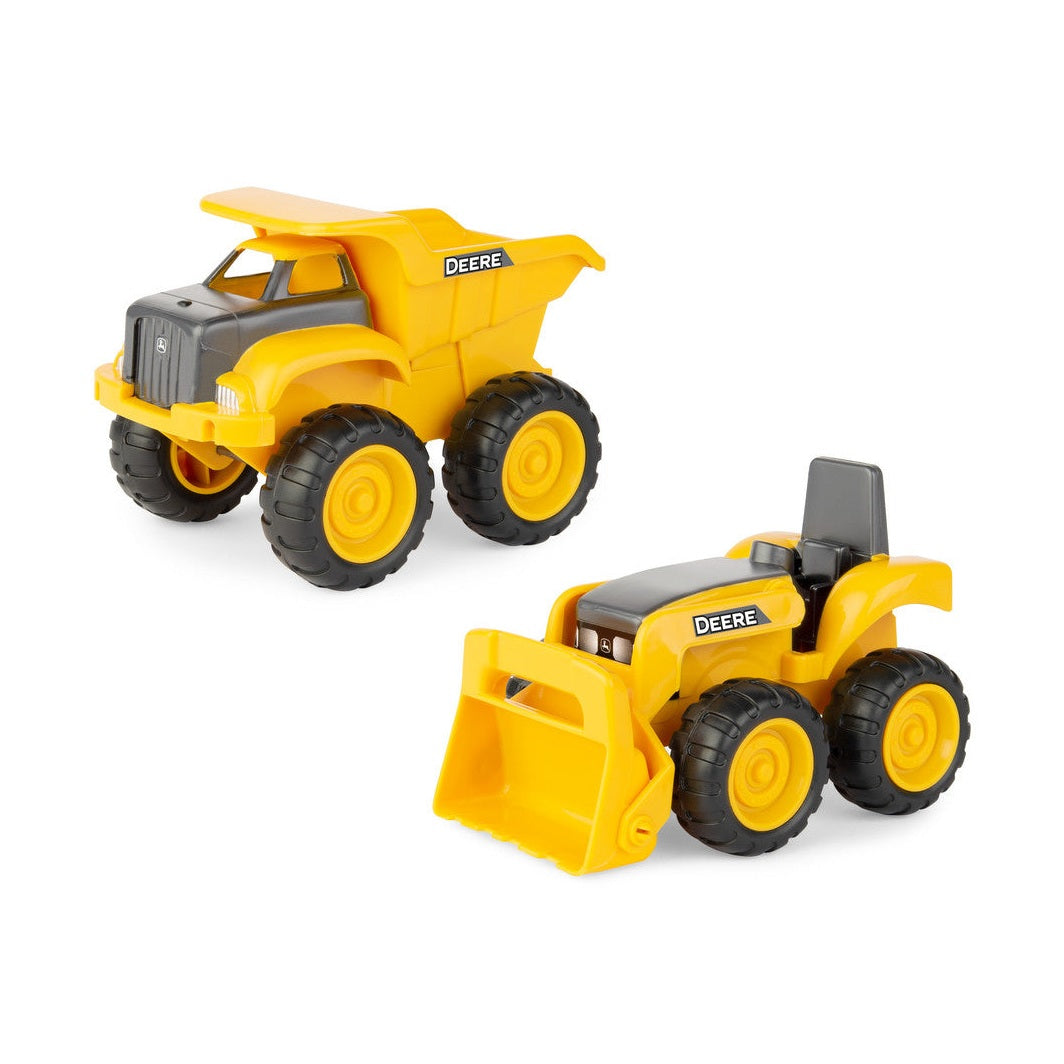 John Deere Kids 15cm Sand Pit Dump Truck & Tractor Toy Set