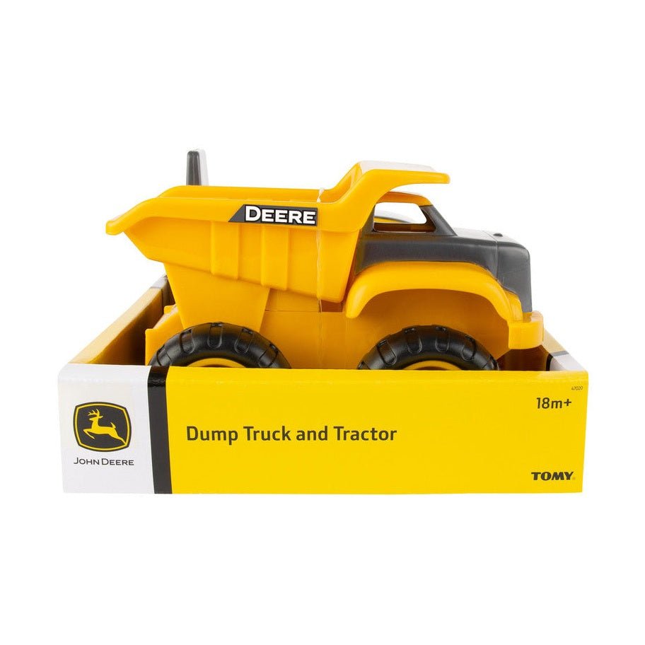 John Deere Kids 15cm Sand Pit Dump Truck & Tractor Toy Set