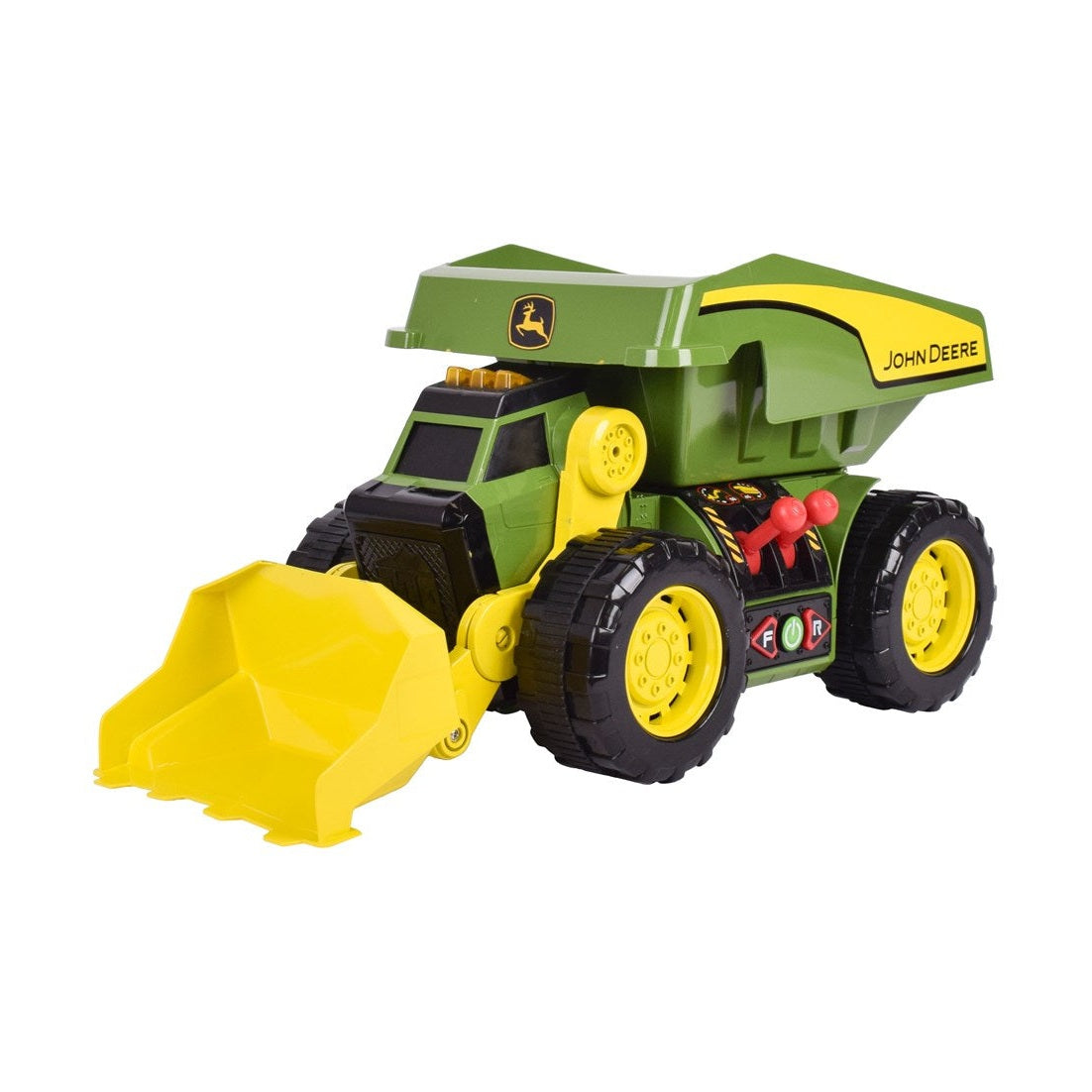 John Deere 46cm Motorised 'Lights & Sounds' 2-n-1 Dig Rig Toy