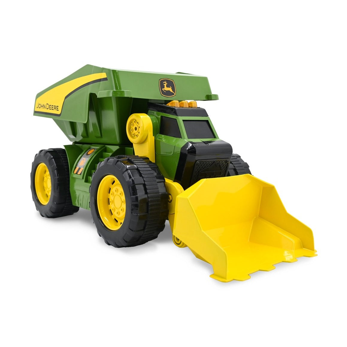 John Deere 46cm Motorised 'Lights & Sounds' 2-n-1 Dig Rig Toy