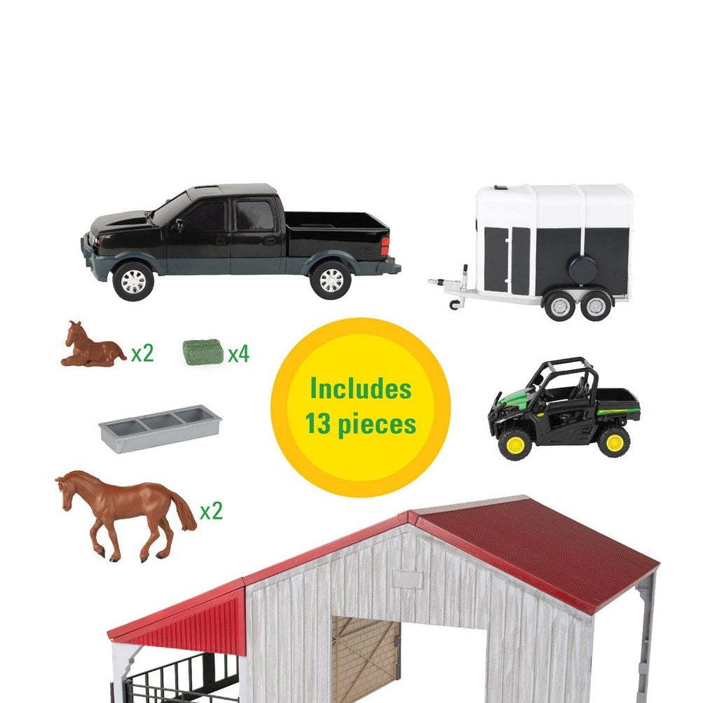 John Deere 1:32 Weathered Barn Play Set | Farm Toy Set