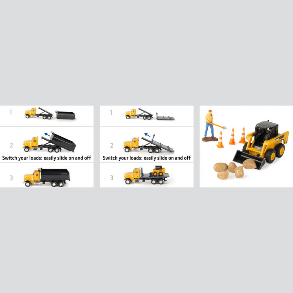 1:32 John Deere Construction Switch N Load Toy Set