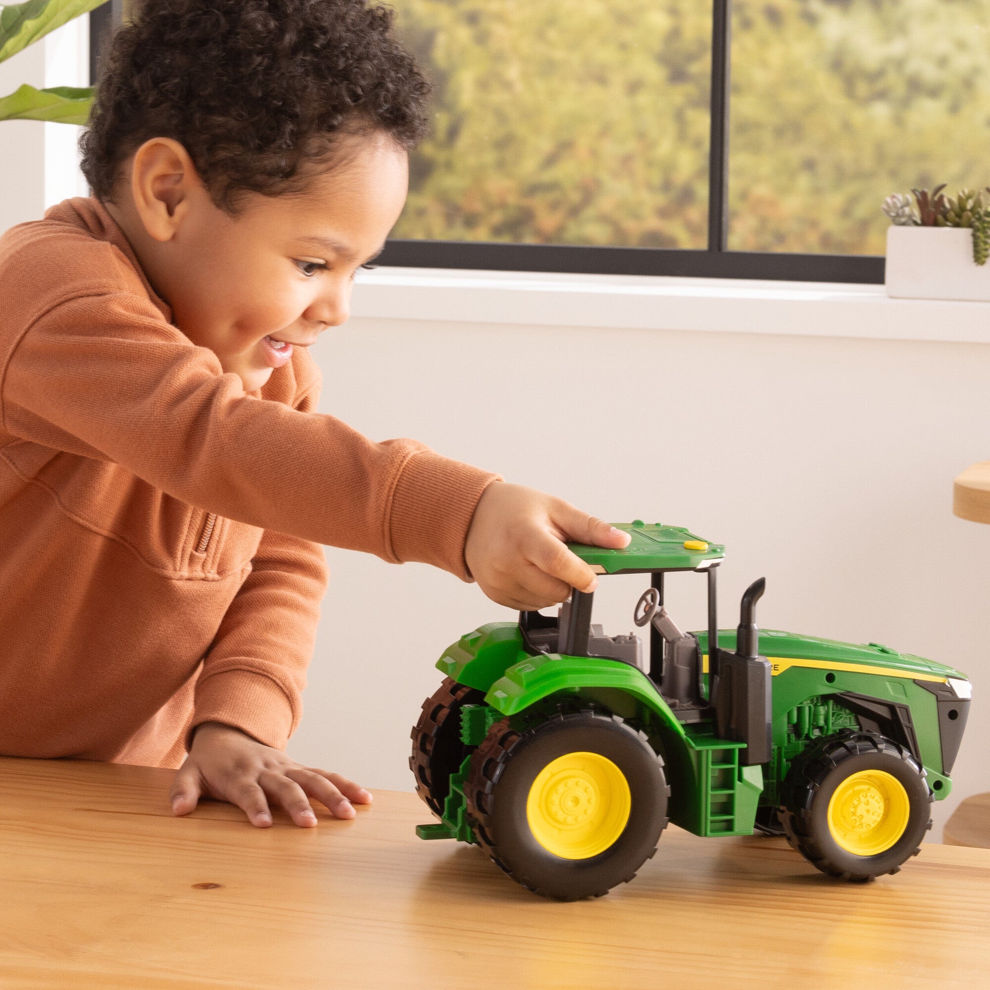 30cm John Deere Tractor with Lights & Sounds Play Toy