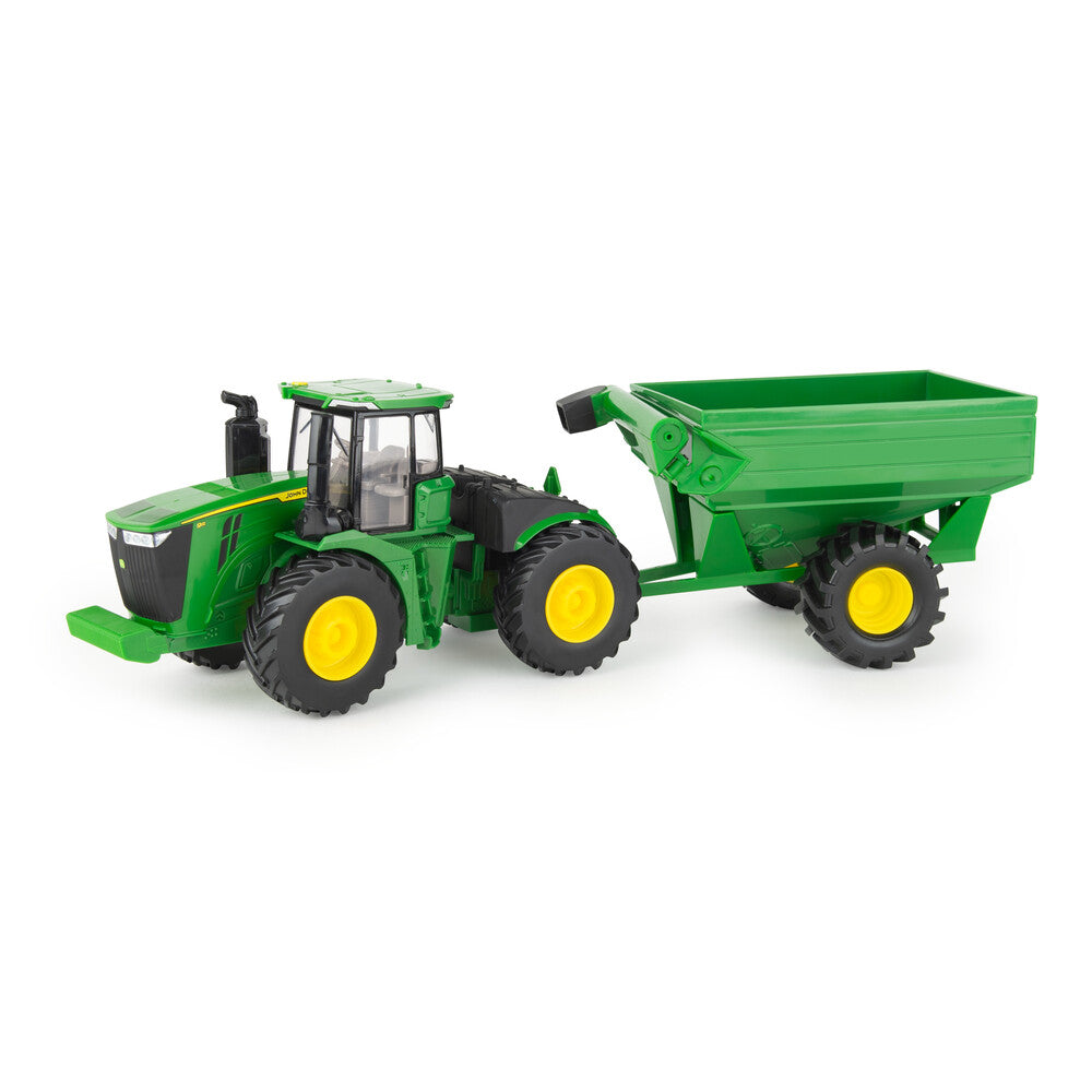 1:32 John Deere 9R Tractor with Grain Wagon Replica Play Toy