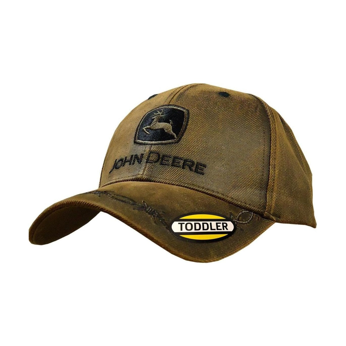 John Deere Toddler Brown Oilskin Baseball Cap