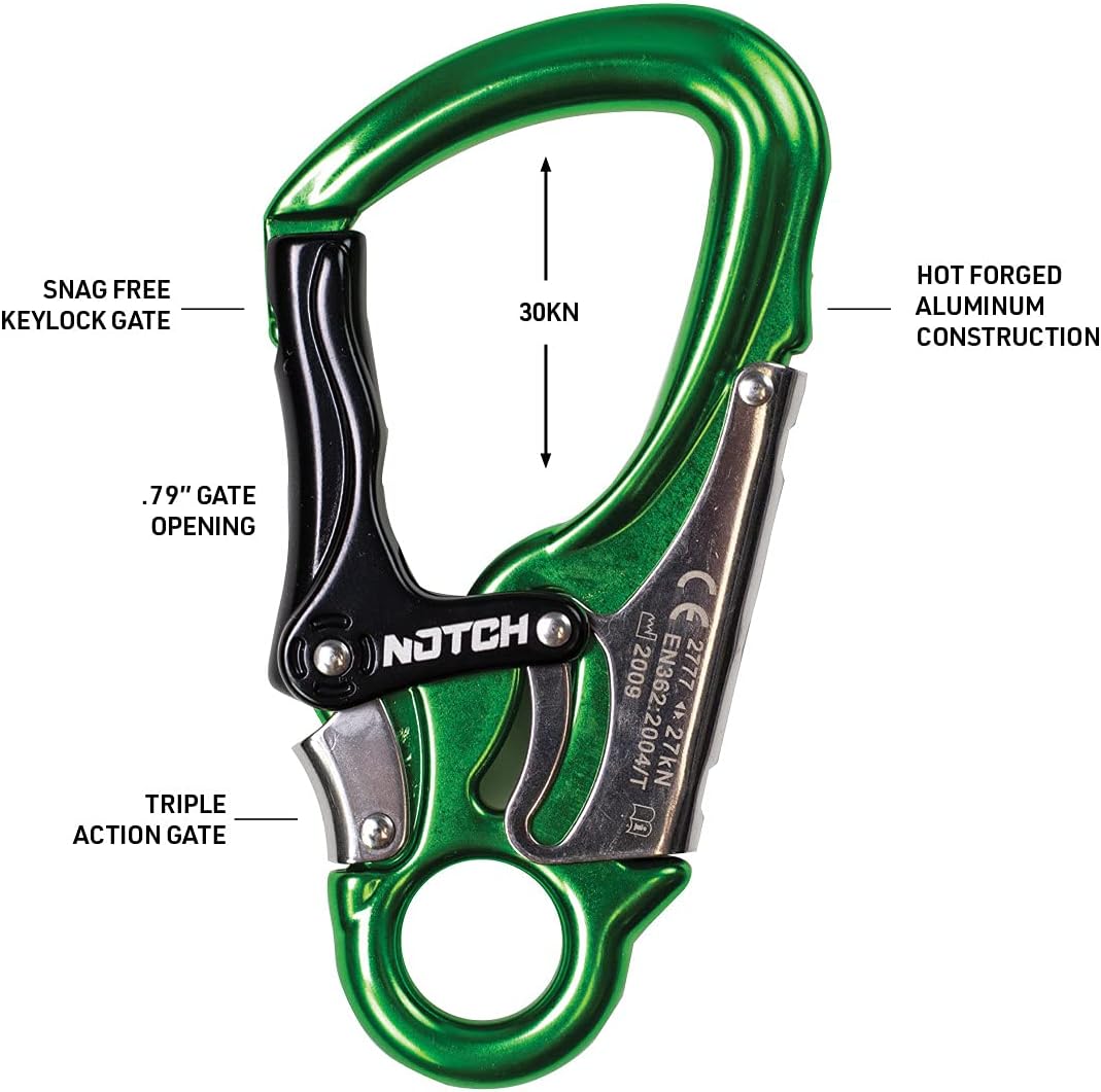 Rope Logic TriTech FlipLine w/ Triple Action Notch Snap