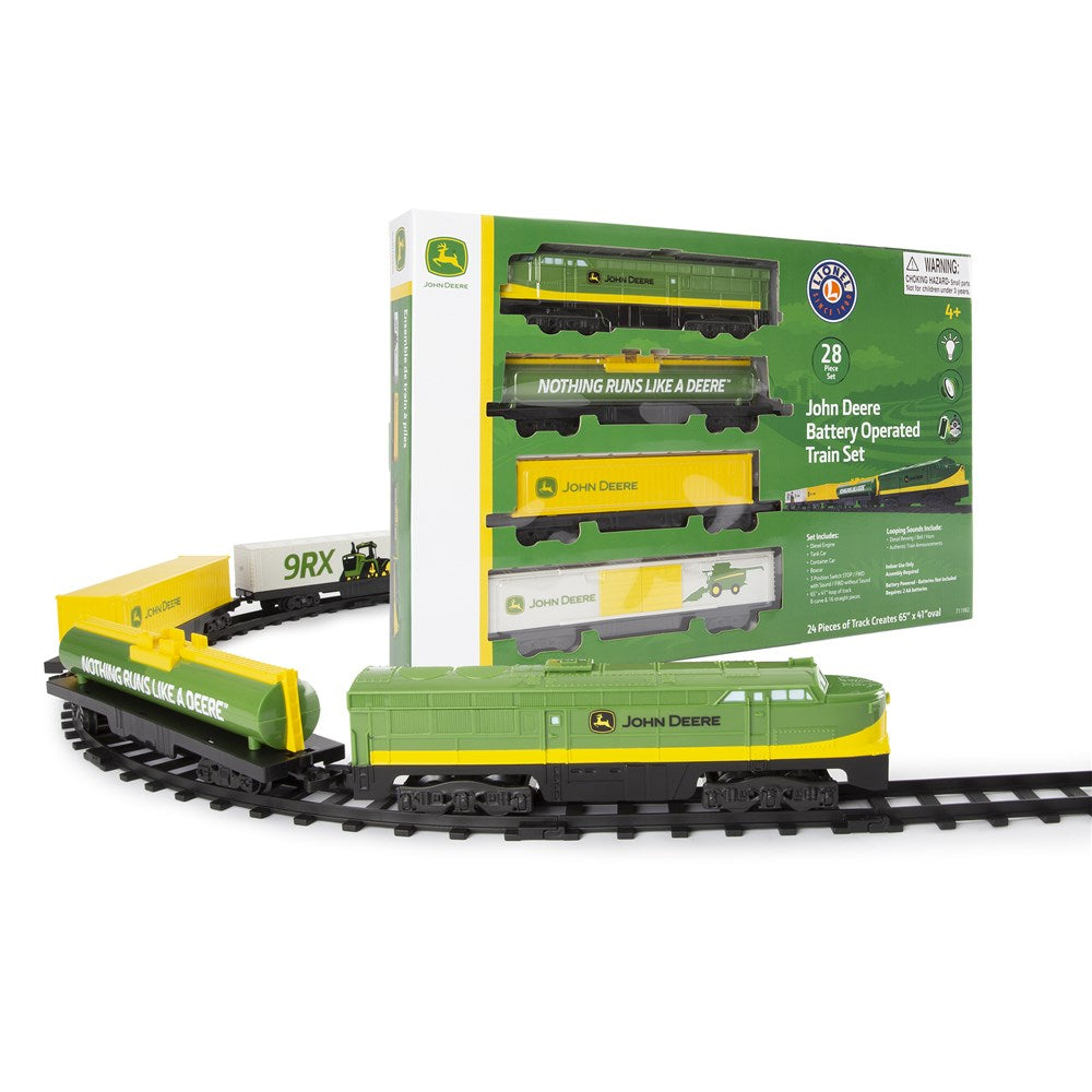 John Deere Battery-Powered Toy Train Set - RDO Equipment
