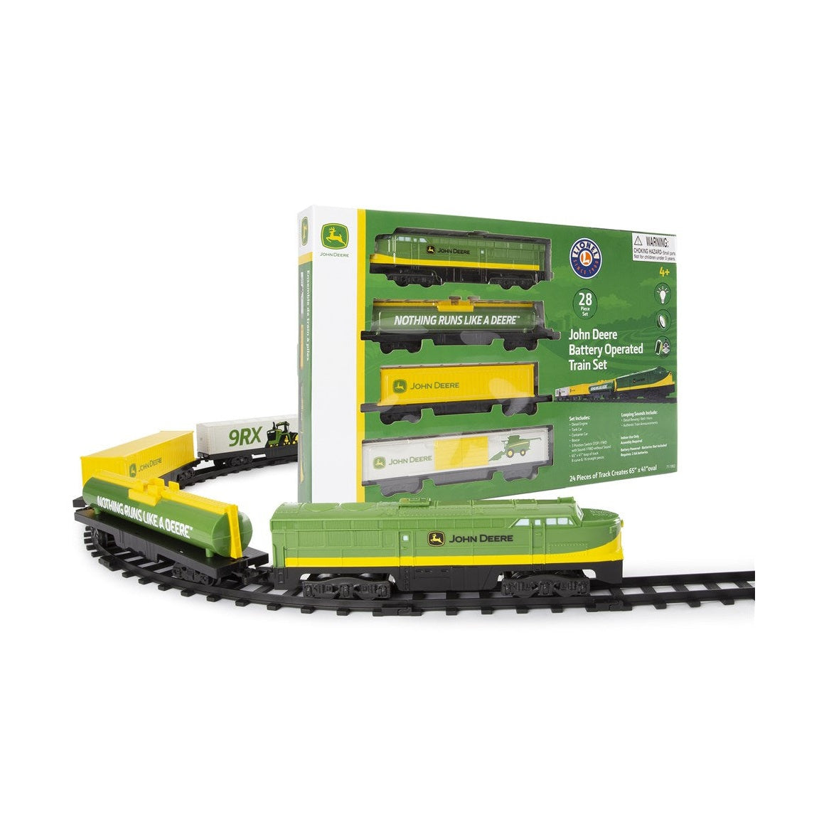 John Deere Battery-Powered Toy Train Set - RDO Equipment