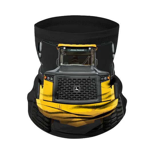 John Deere Black Dump Truck Neck Gaiter