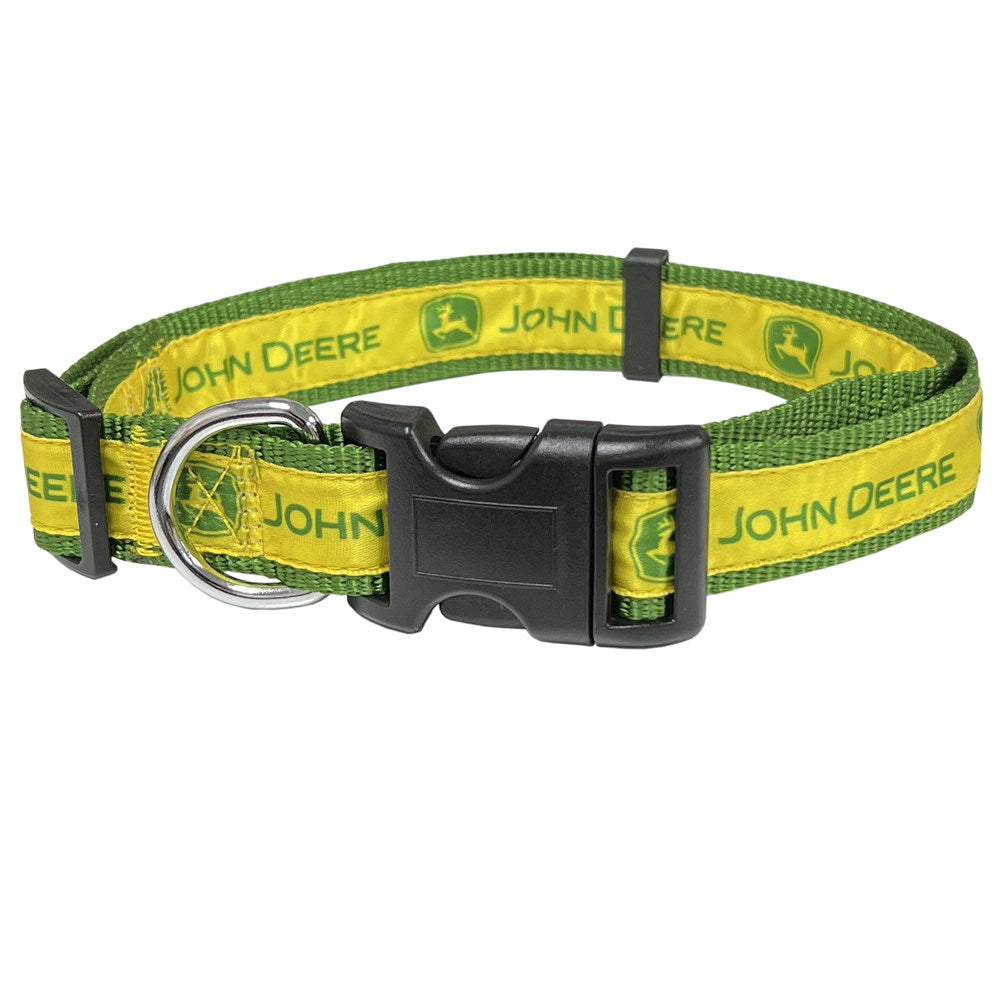 John Deere Pets Heavy-Duty Nylon Satin Dog Neck Collar