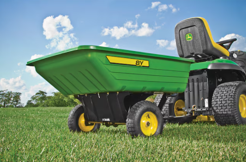 John Deere 8Y 226L Convertible Tipper Cart Trailer for Ride-on Mowers