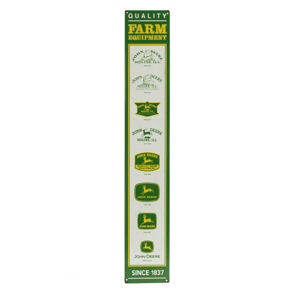 John Deere Quality Farm Equipment 76cm Embossed Metal Sign