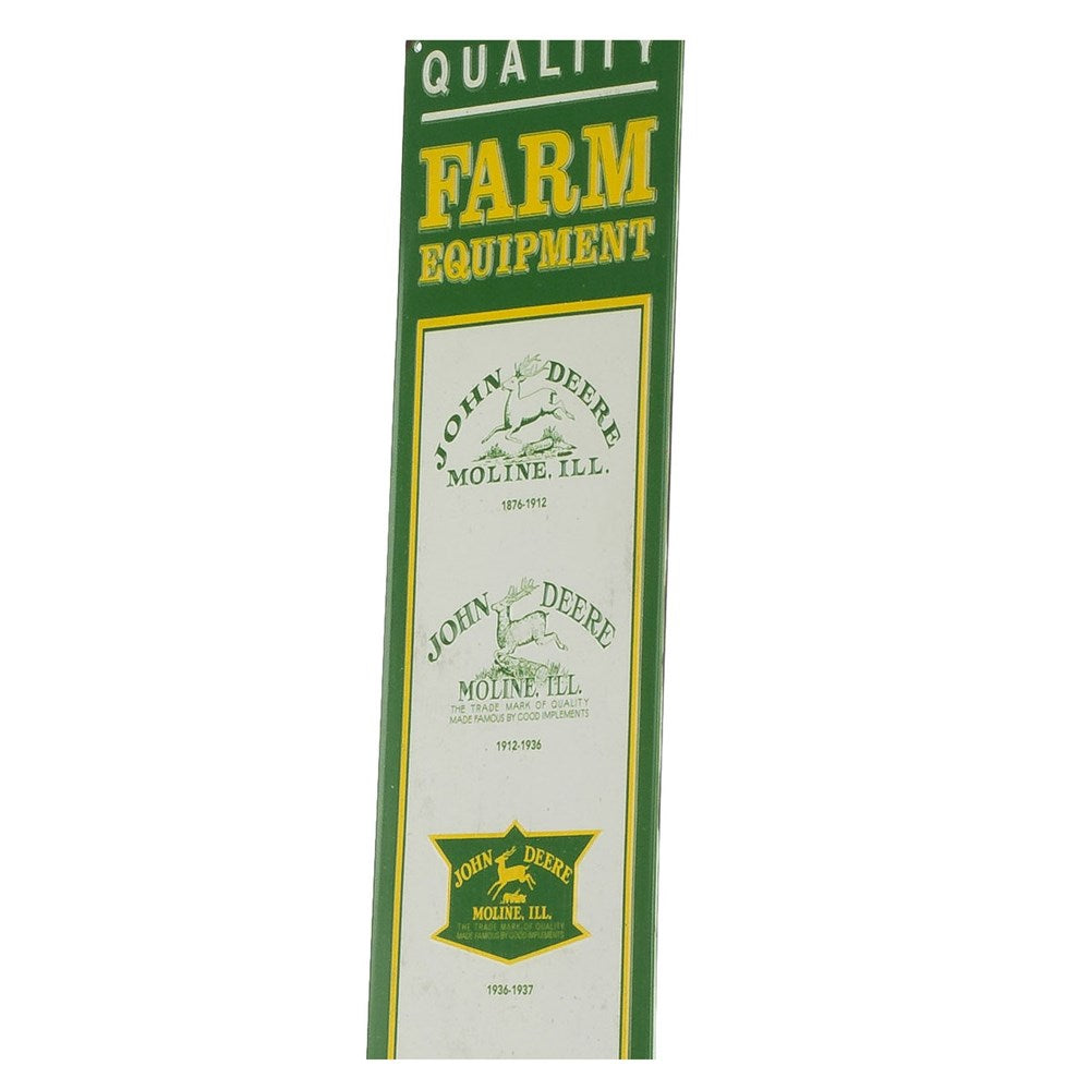 John Deere Quality Farm Equipment 76cm Embossed Metal Sign