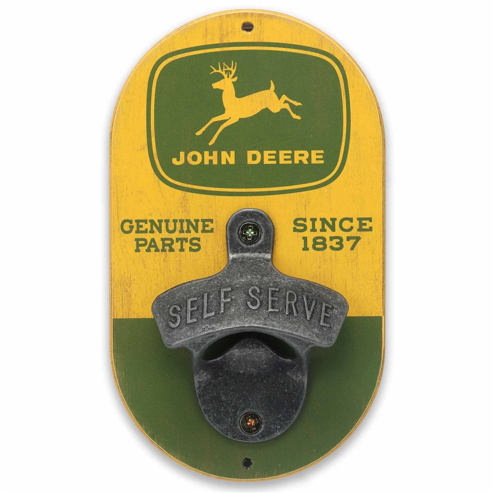 John Deere Wooden Wall-mounted Bottle Opener