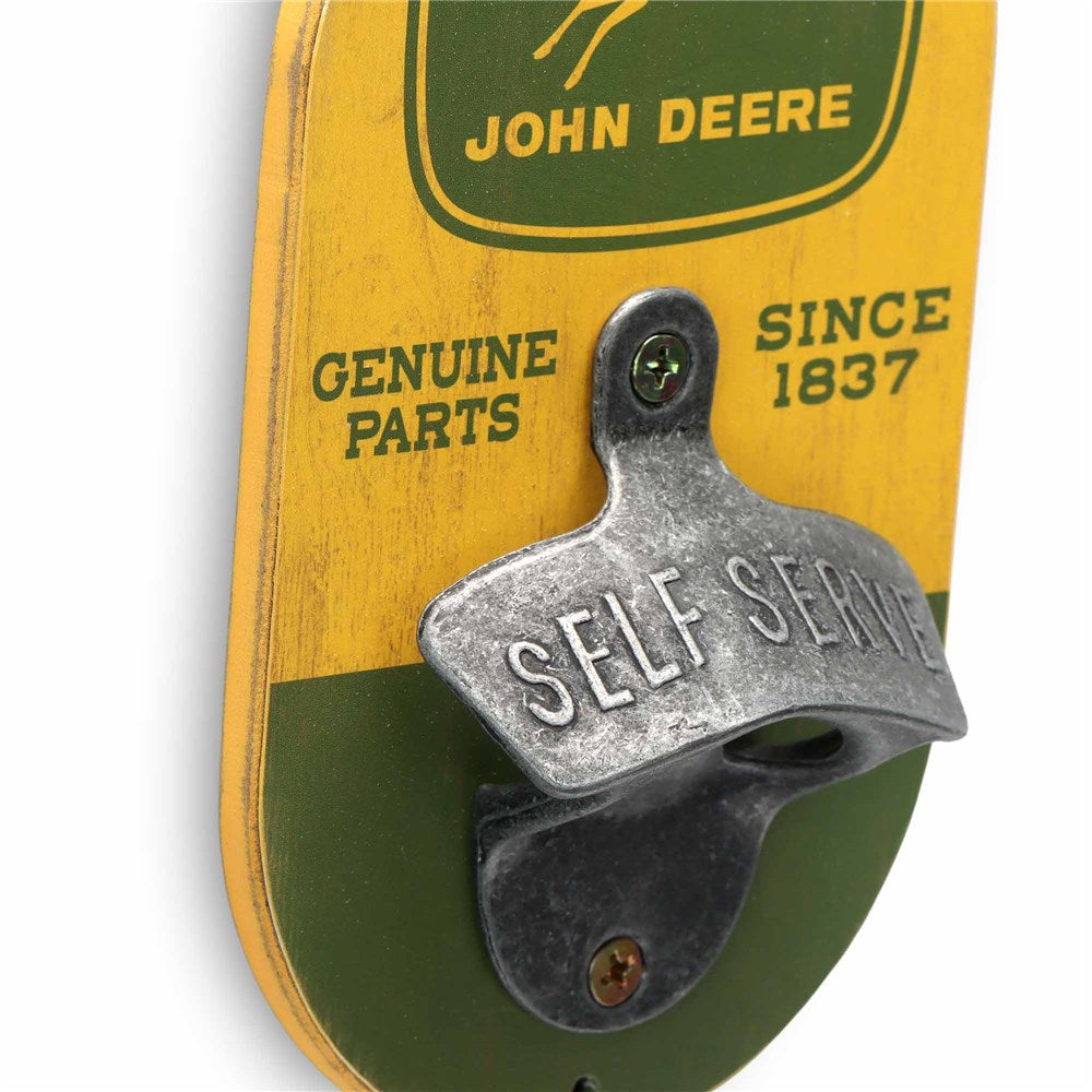 John Deere Wooden Wall-mounted Bottle Opener