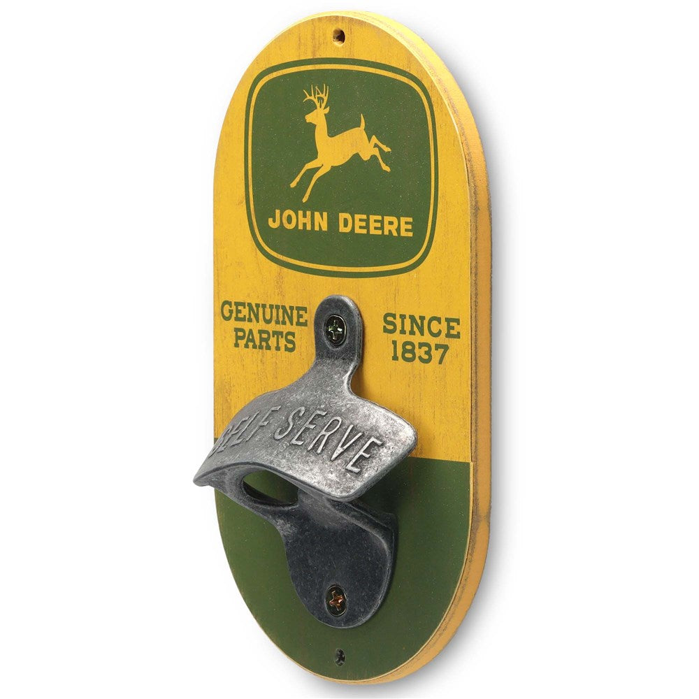 John Deere Wooden Wall-mounted Bottle Opener