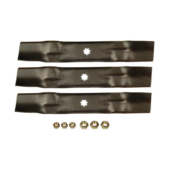 John Deere 3in1 Mower Blade Kit for Z245 & Z255 with 48inch Deck - AM141035