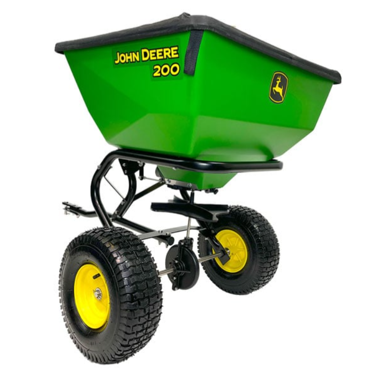 John Deere 90kg Tow-behind Spin Spreader for Ride-on Mowers