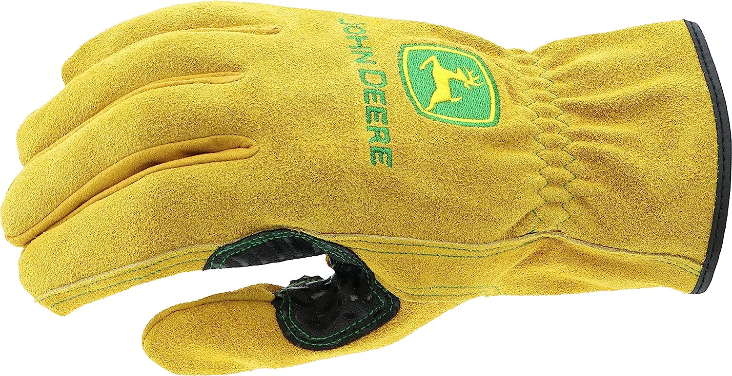 John Deere Split Cowhide Riggers Work Gloves - RDO Equipment