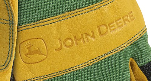 John Deere Grain Cowhide Leather Work Gloves - RDO Equipment