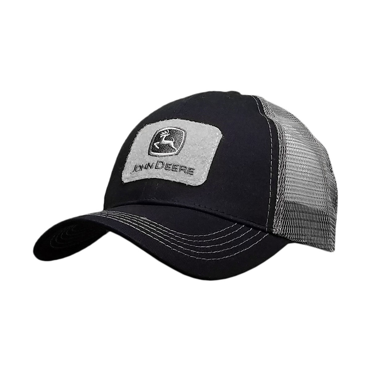 John Deere Men's Tactical Black & Grey Trucker Cap