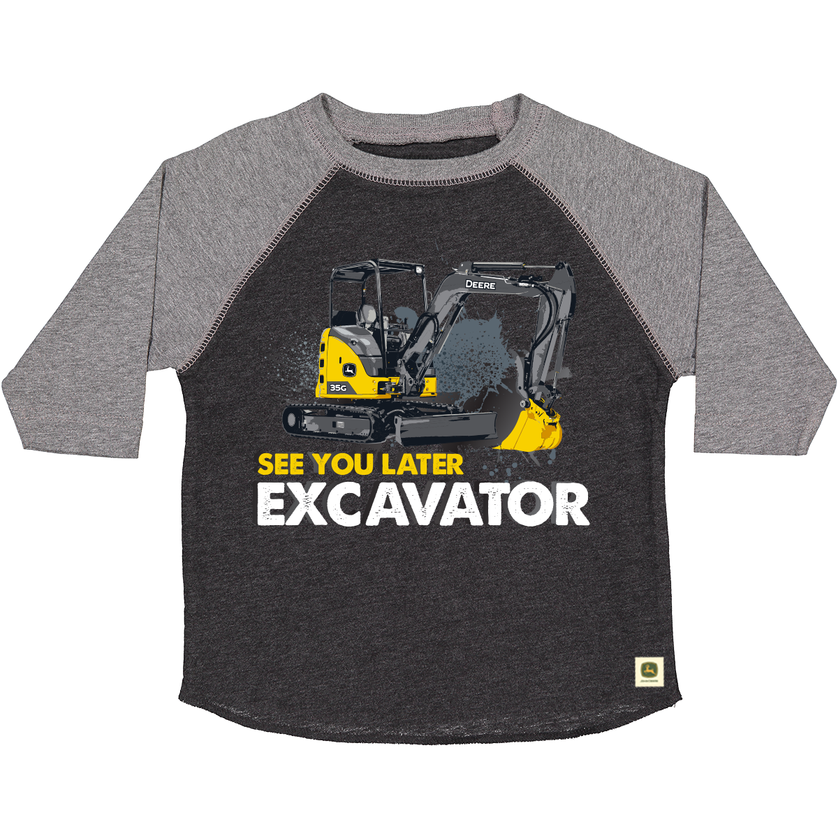 John Deere Toddler See You Later Excavator 3/4 Tee - RDO Equipment